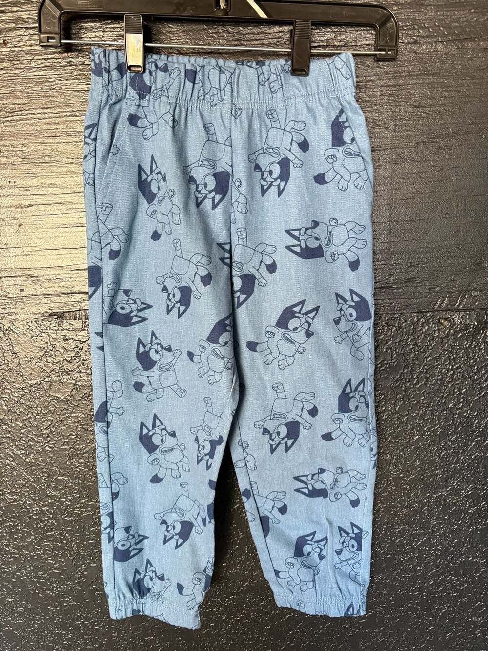 Bluey Character Pants Size 6 Blue All Over Print Joggers